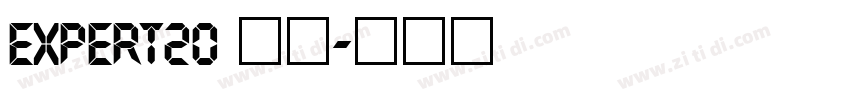 Expert20 常规字体转换